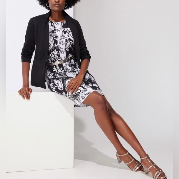 NWOT WHBM Border Trim Shift Dress - Picture 8 of 8